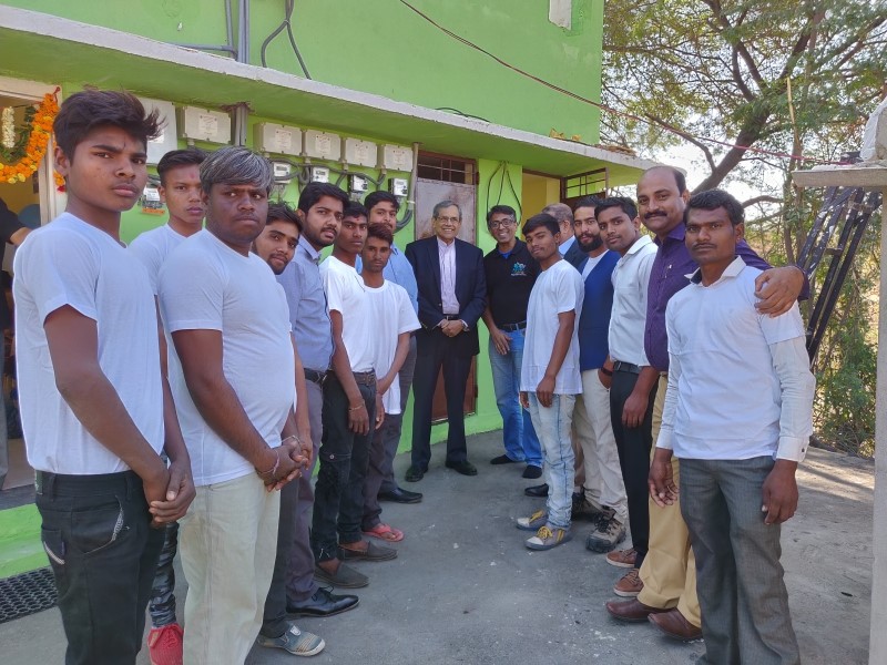Dr, Camillus with group at Opening Event in Tuvar, India