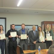 Dr. Rabi Chaterjee with the Third Place Competition Winners