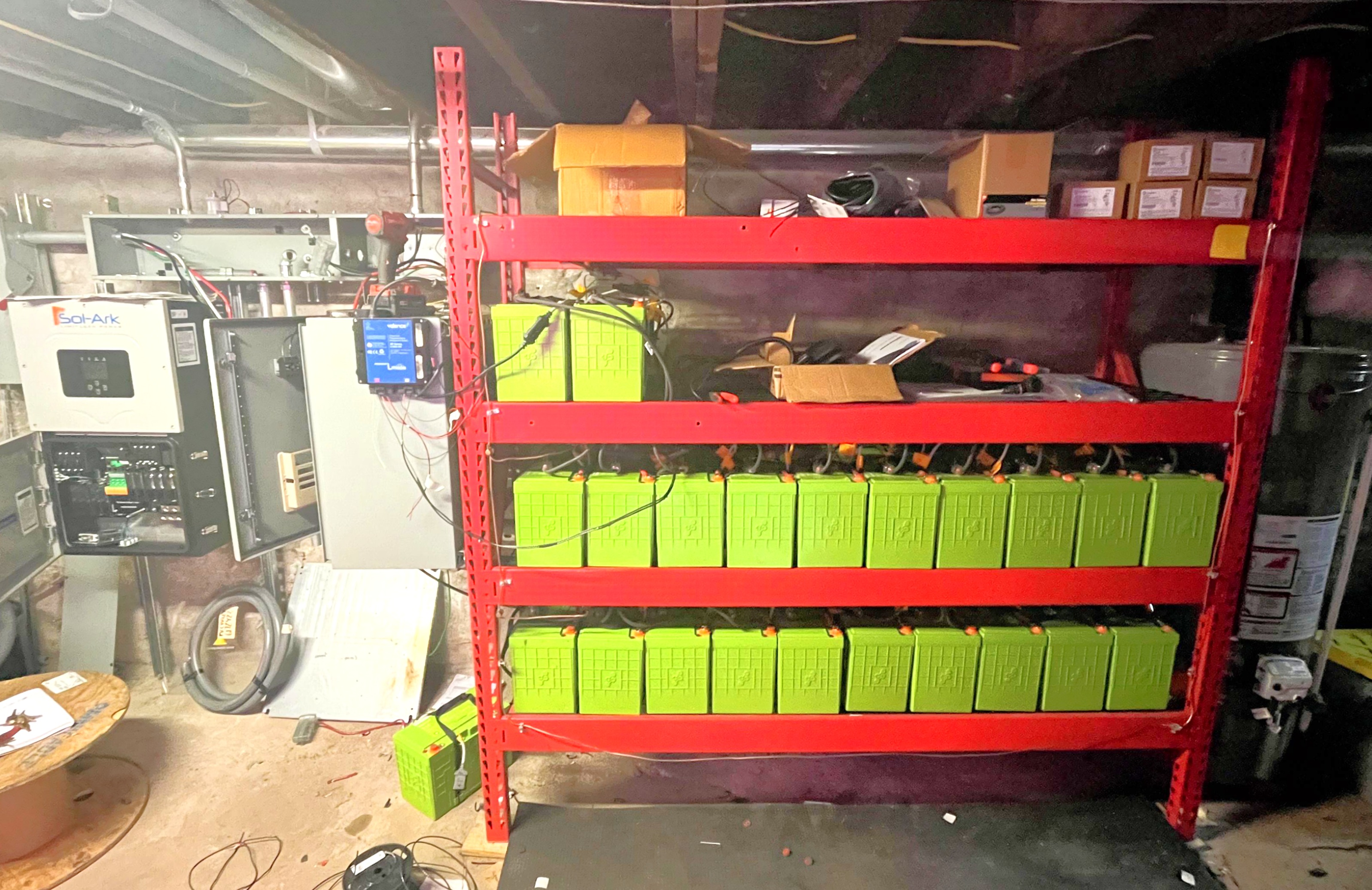 Battery system set-up in triplex, January 2025