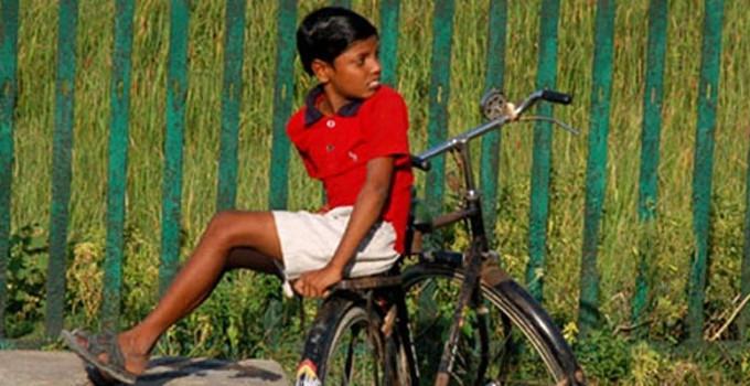 child on bike